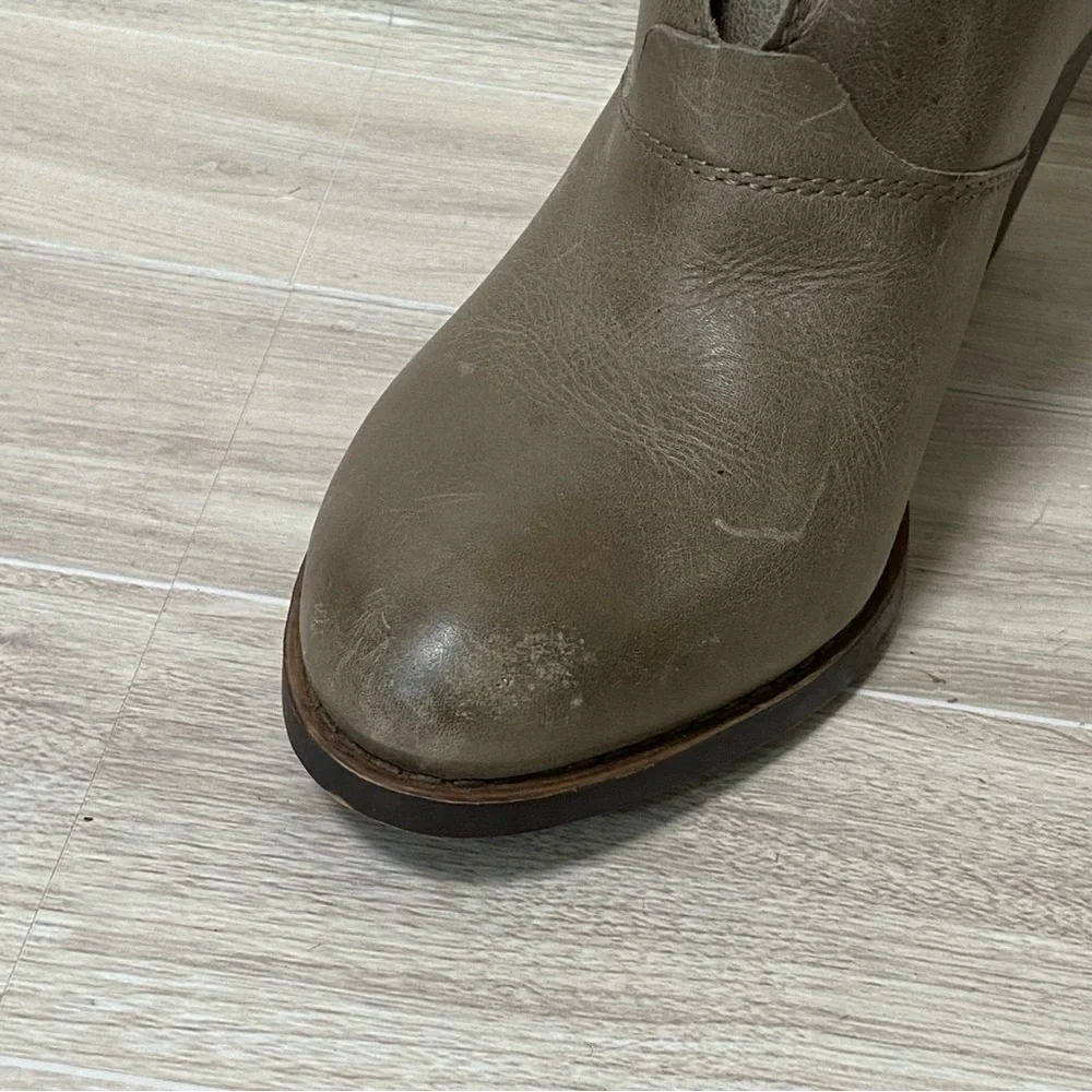 LUCKY BRAND / Ehllen Leather Ankle Boots Taupe Size 9